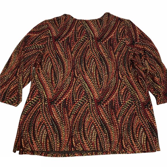 BOGO Free 🦋 Allison Daley Textured 3/4 Sleeve Top - Picture 4 of 10